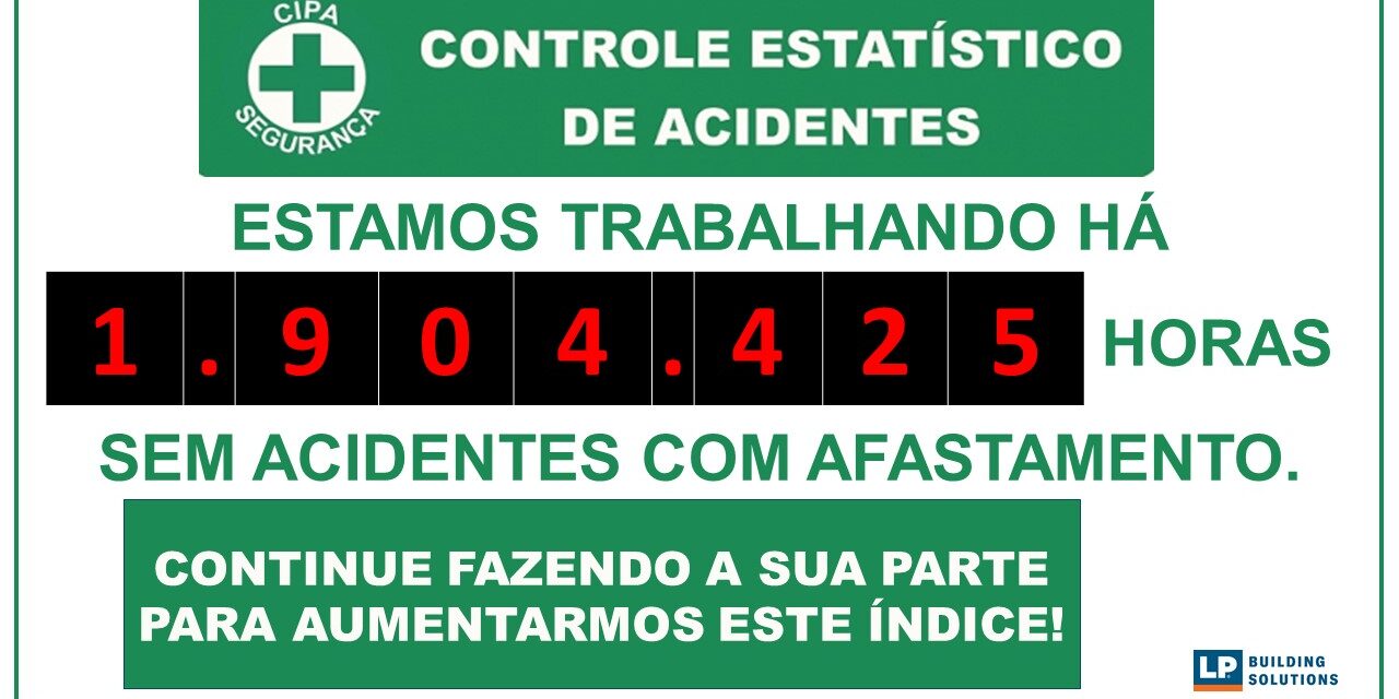 Record de horas sin accidentes recordables